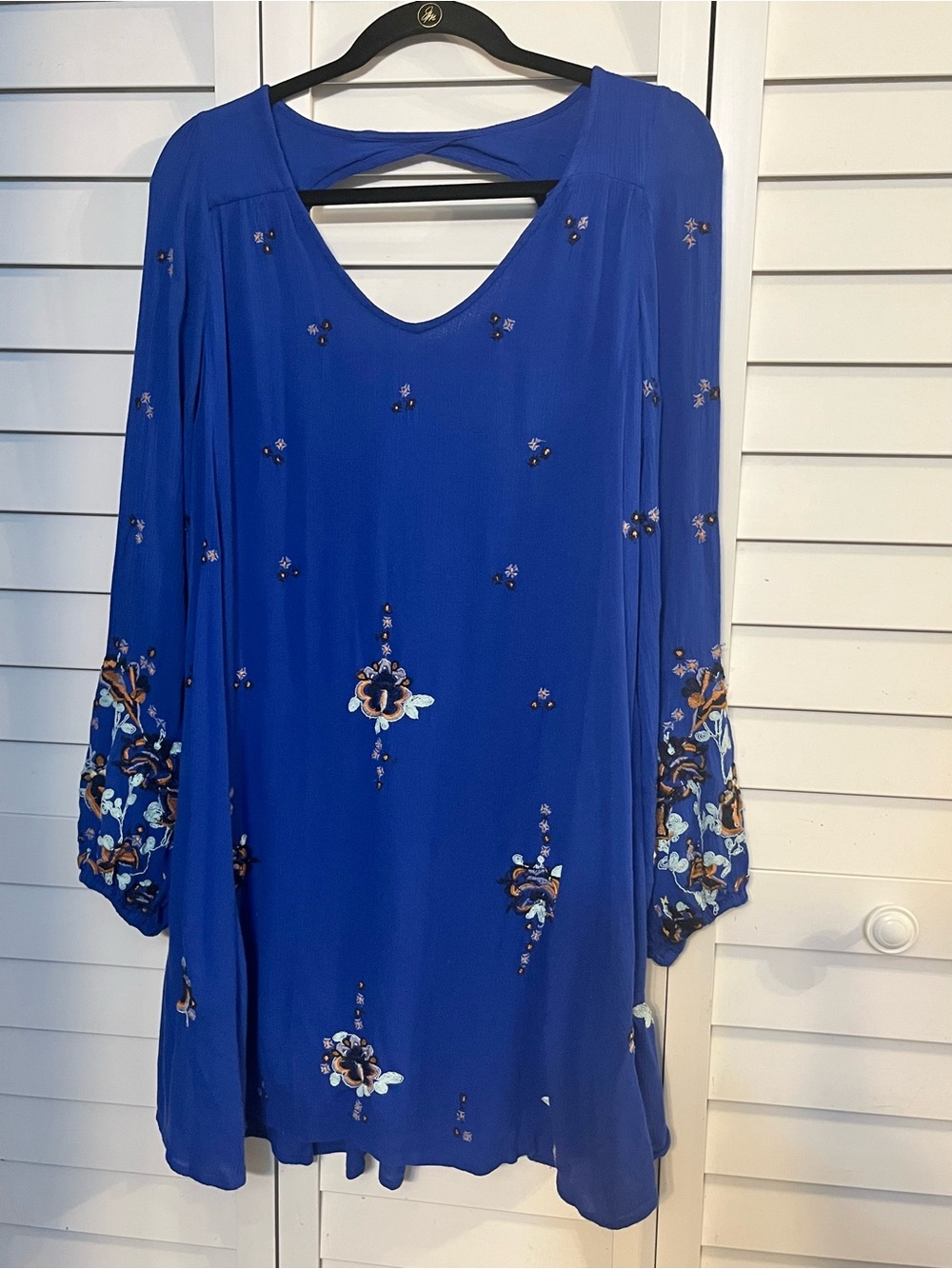 Free People Embroidered Tunic Dress / Mini Dress – Size S